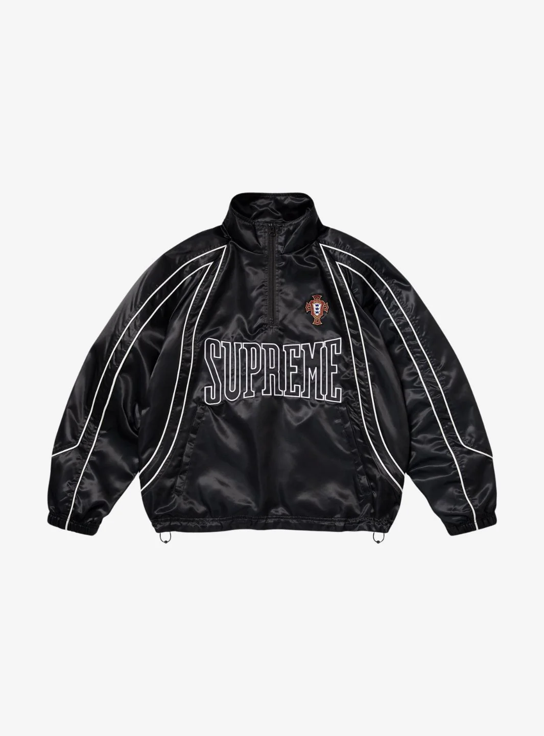 Supreme Satin Piping Pullover Black