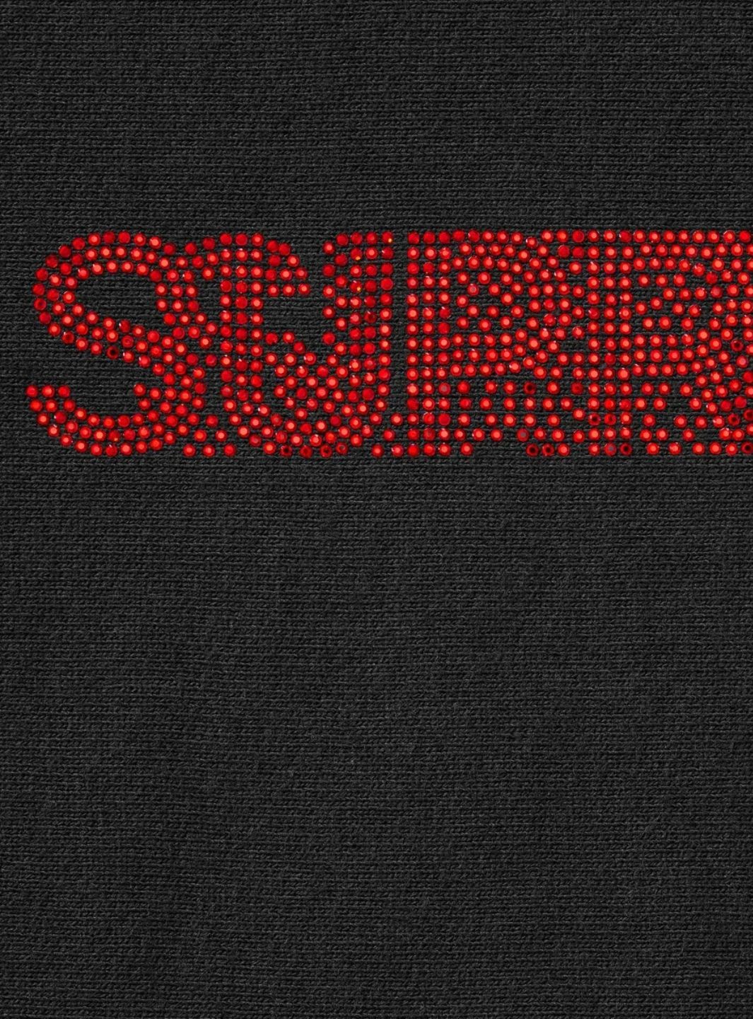 Supreme Swarovski Motion Logo Hooded Sweatshirt Black - Image 2