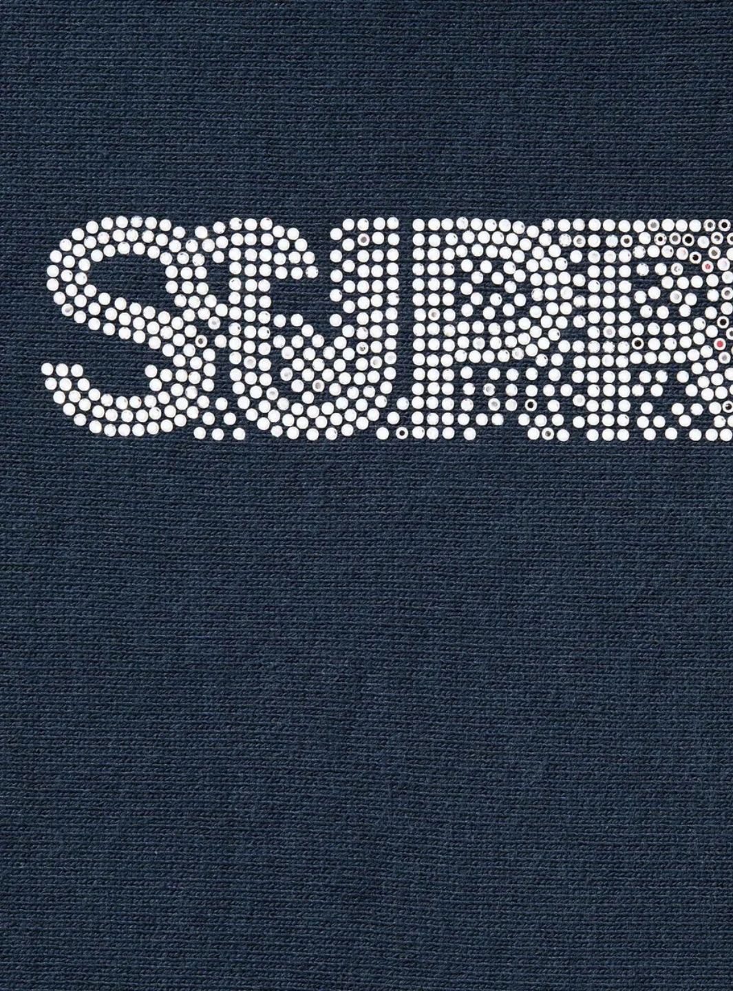 Supreme Swarovski Motion Logo Hooded Sweatshirt Navy - Image 2