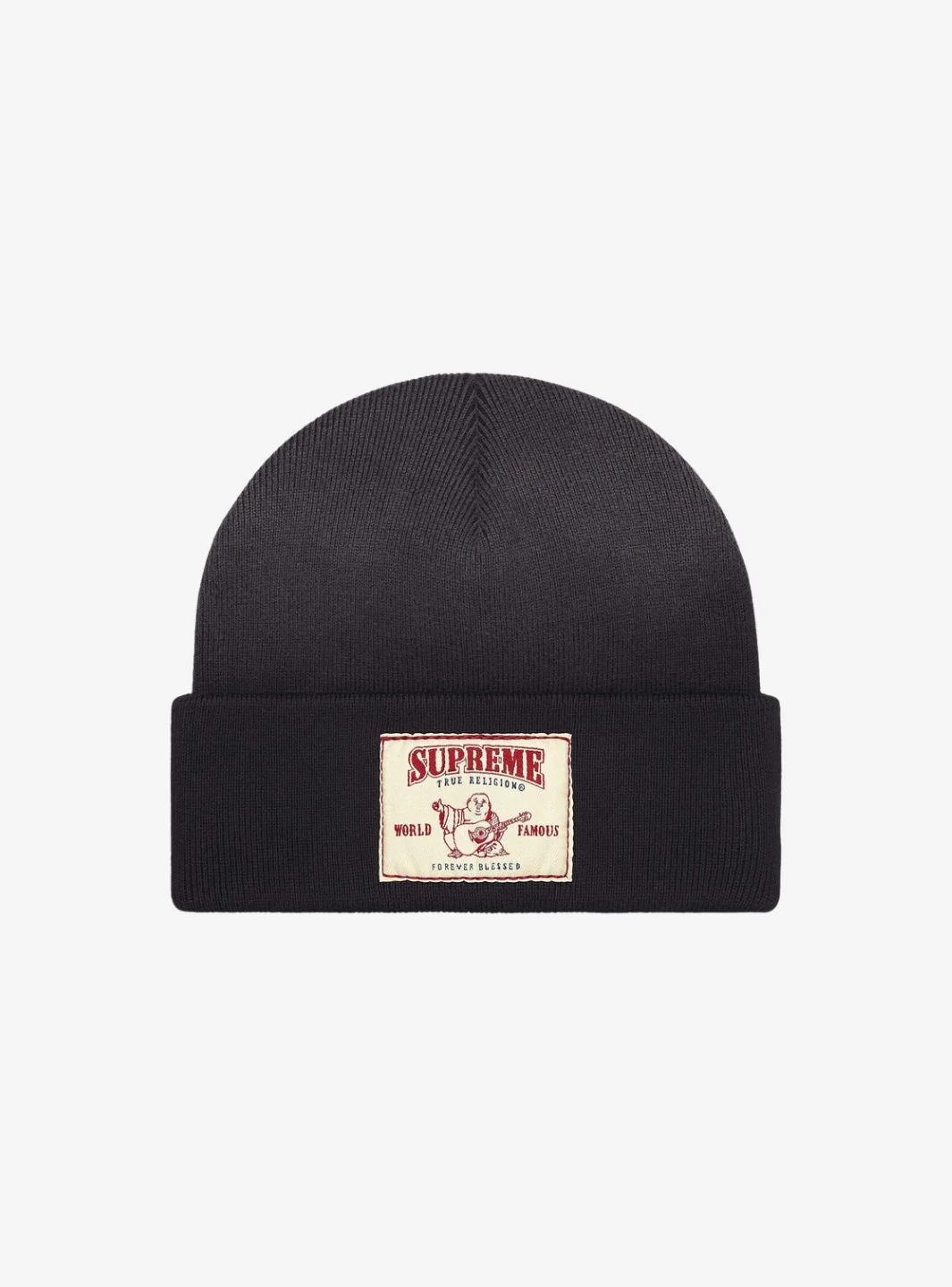 Supreme True Religion Beanie Black (FW25) - Image 2