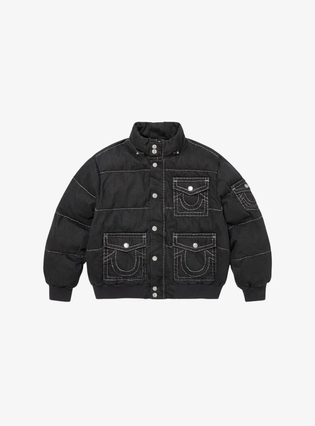 Supreme True Religion Puffer Jacket Black - Image 4