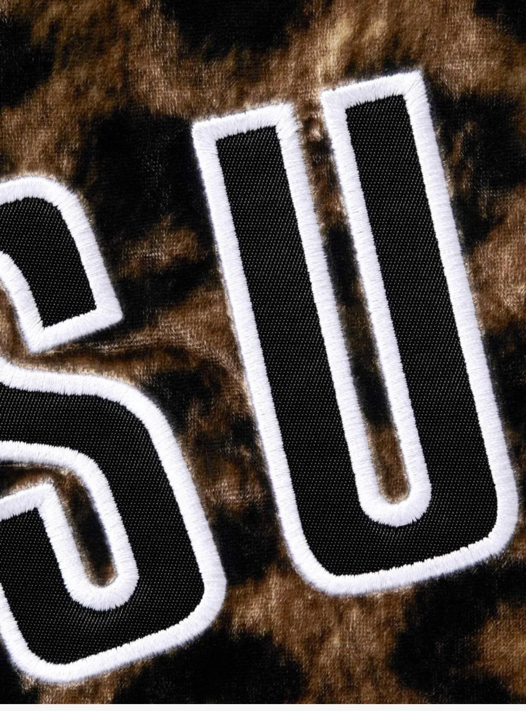 Supreme Velvet Baseball Jersey Leopard - Image 2