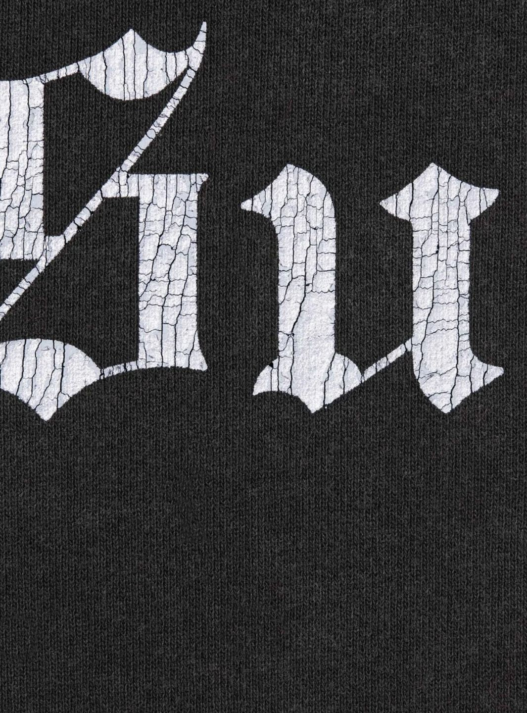 Supreme Washed Old English Hooded Sweatshirt Black - Image 2
