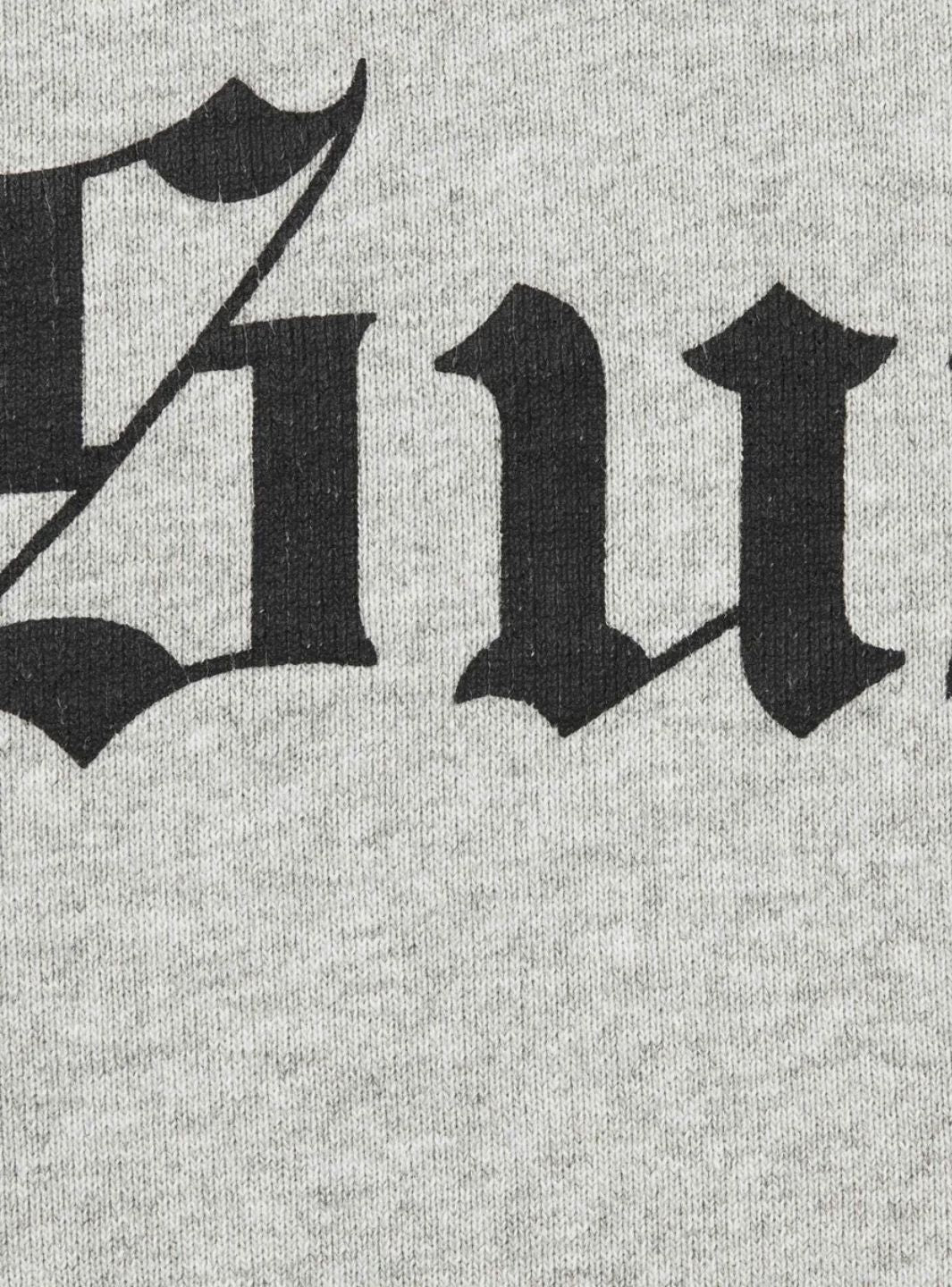 Supreme Washed Old English Hooded Sweatshirt Grey - Image 2