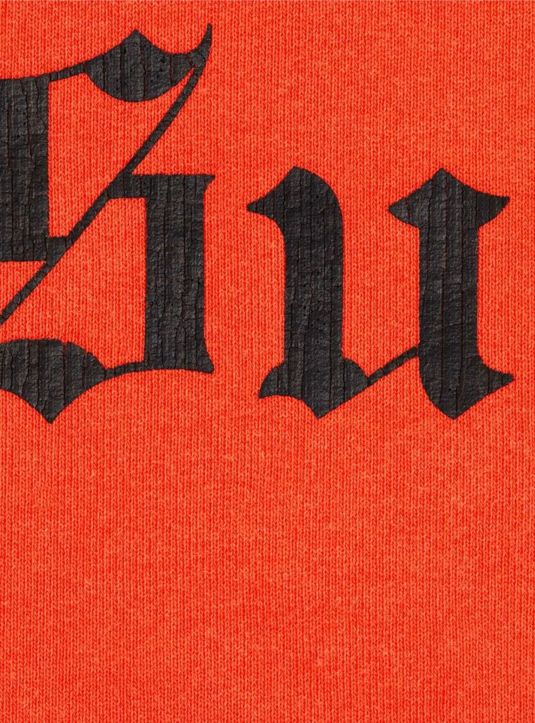Supreme Washed Old English Hooded Sweatshirt Orange - Image 2