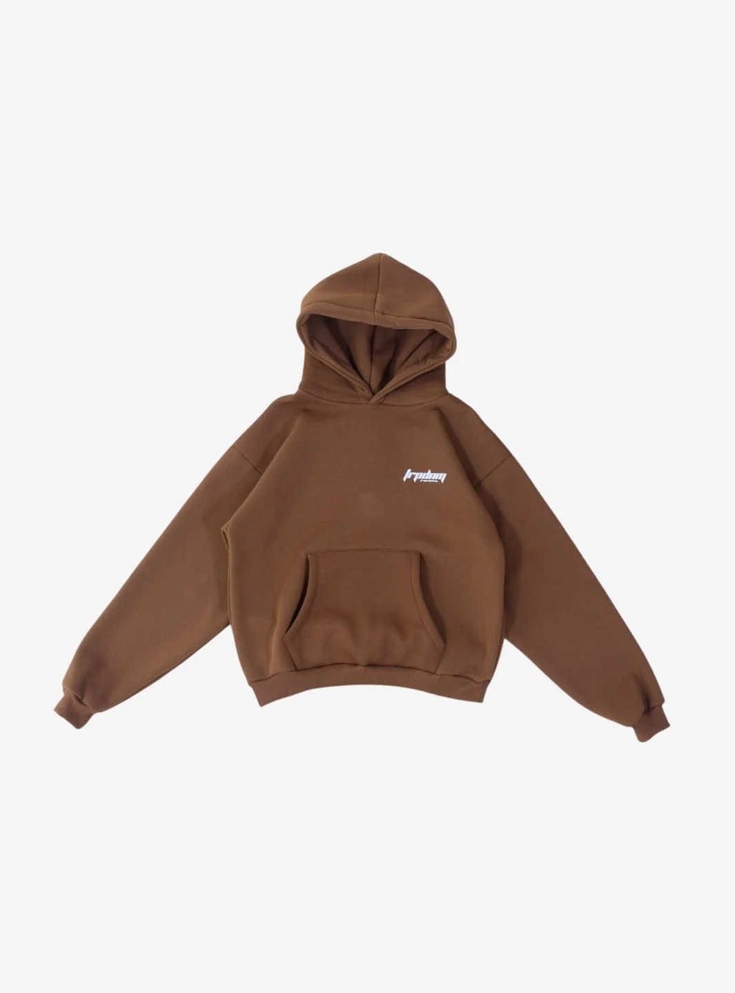 Trap Denim Hoodie Coffee