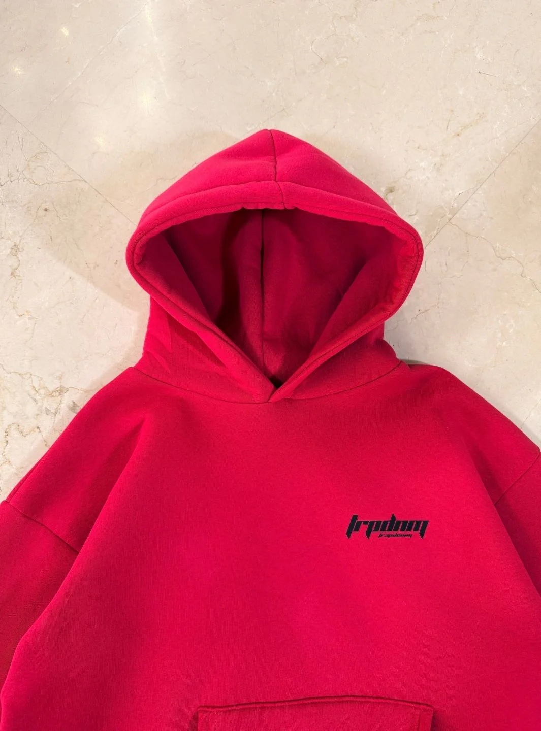 Trap Denim Hoodie Fucsia - Image 6