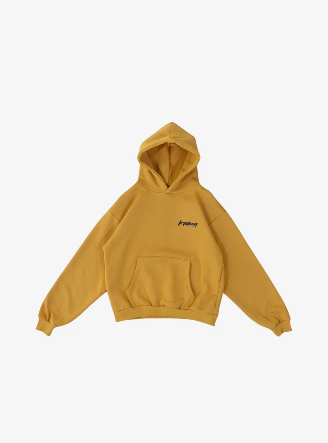 Trap Denim Hoodie Mustard
