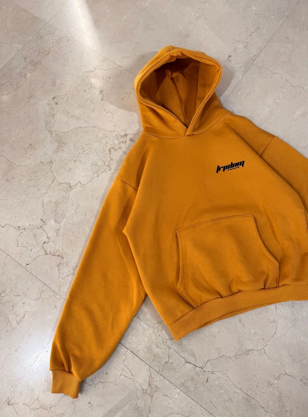 Trap Denim Hoodie Mustard - Image 3