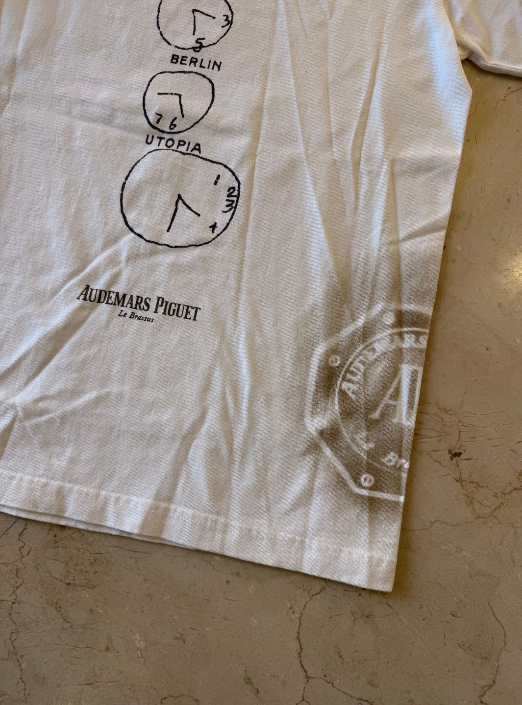 Travis Scott CJ x Audemars Piguet Time Zones T-Shirt White - Image 8
