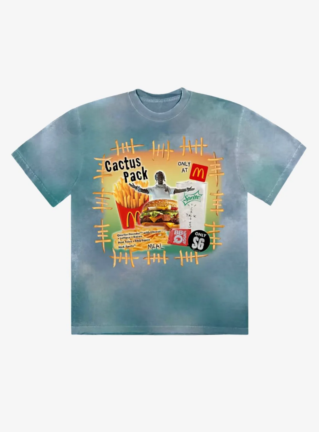 Travis Scott x McDonald's Cactus Pack Vintage Bootleg T-Shirt Multi