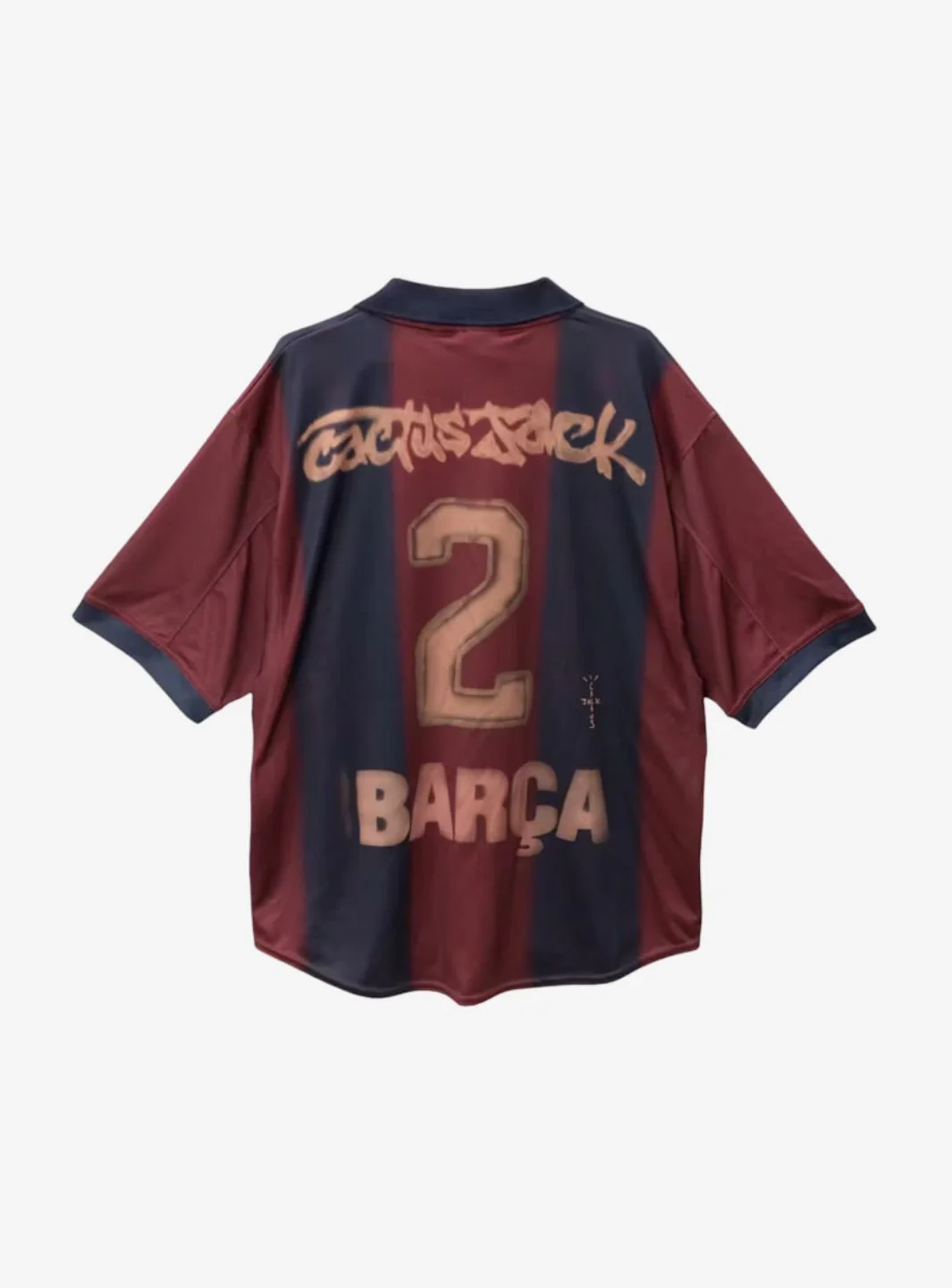 Travis Scott x Nike x FC Barcelona Retro 2000/01 Home Skeleton Jersey Multicolor - Image 2