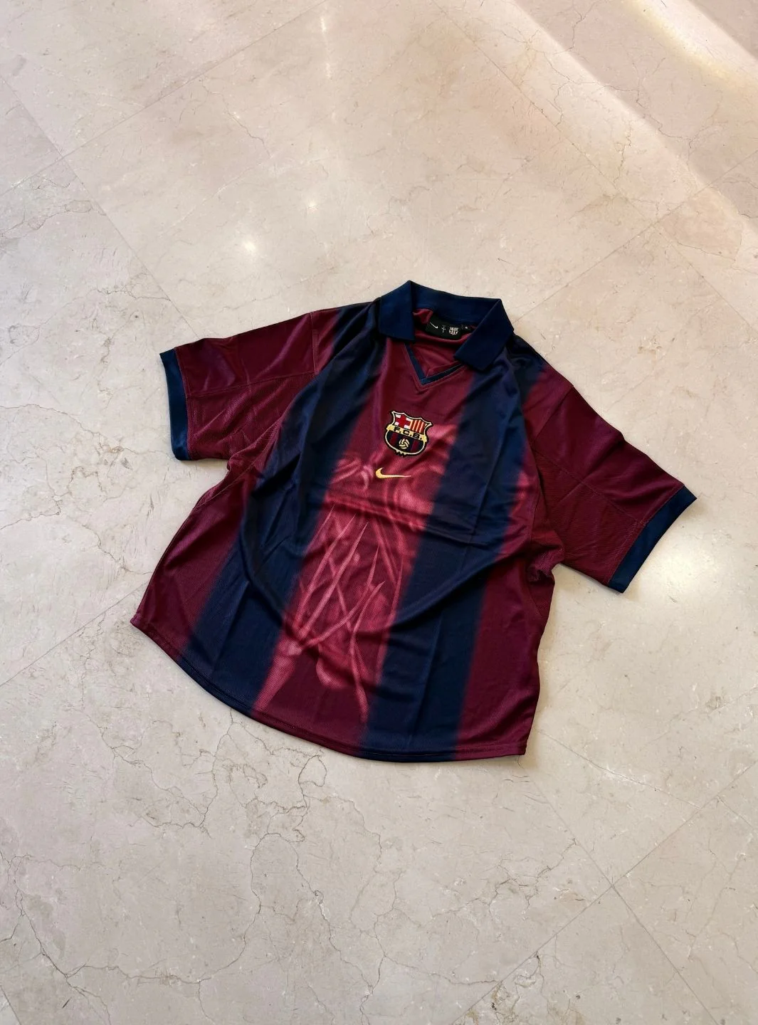 Travis Scott x Nike x FC Barcelona Retro 2000/01 Home Skeleton Jersey Multicolor - Image 3
